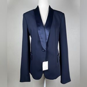 NEW! Victoria secrets tuxedo style jacket blazer navy blue